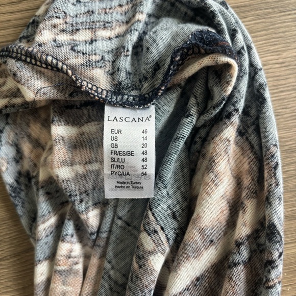 Navy and Tan Tie-Shoulder Maxi Dress - Picture 6 of 7